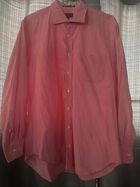 J. McLaughlin Pink Gingham Button-Down Shirt